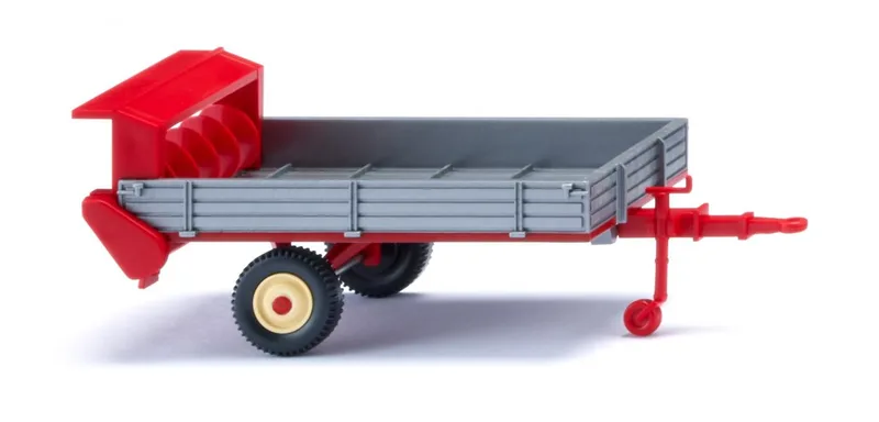 Fortuna Stalldung-Breitstreuer - silber/karminrot – 088704 · 1:87 de Wiking – photo du produit