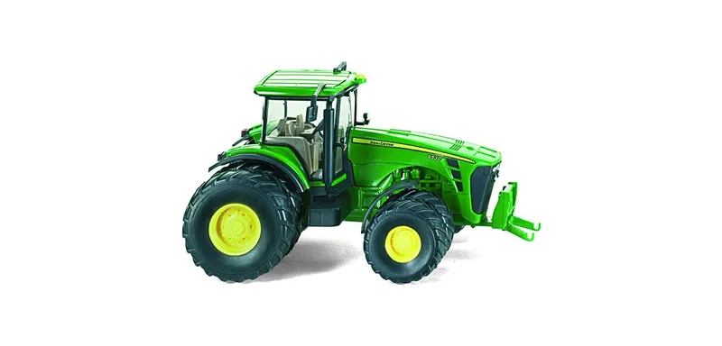 John Deere 8530 avec Doppelbereifung – 039140 · 1:87 de Wiking – photo du produit