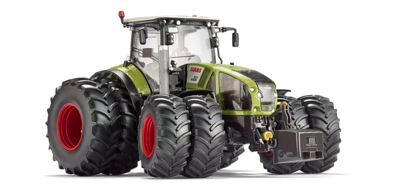 Claas Axion 950 with dual wheels – 077328 · 1:32 by Wiking – product photo