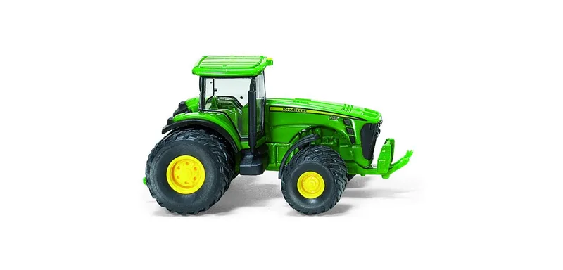John Deere met Doppelbereifung – 096640 · 1:160 van Wiking – productfoto