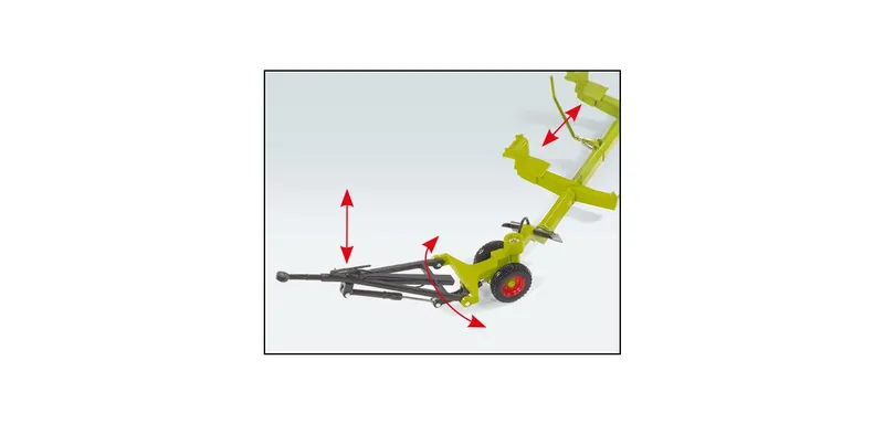 Claas Direct Disc 520 with Schneidwerkwagen – 077825 · 1:32 by Wiking – product photo 2 of 4