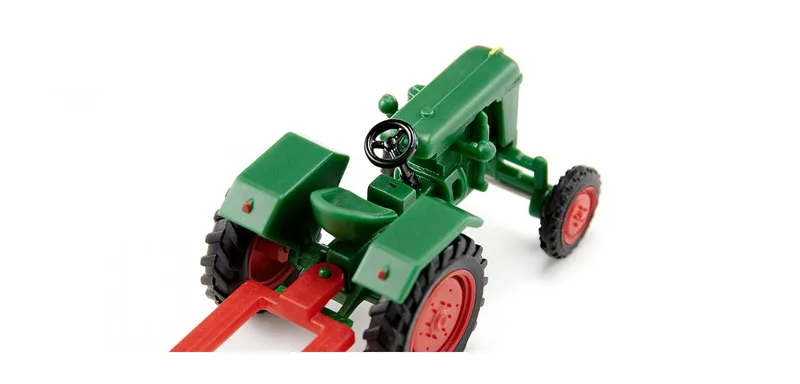 Normag Faktor I with plough - laubgrün – 039802 · 1:87 by Wiking – product photo 3 of 4