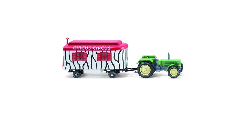 Schlüter 1250 VL with trailer – 087540 · 1:87 by Wiking – product photo