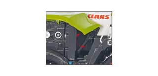 Claas Jaguar 860 forage harvester with Orbis 750 and Pick up 300 – 077812 · 1:32 by Wiking – product photo 4 of 4