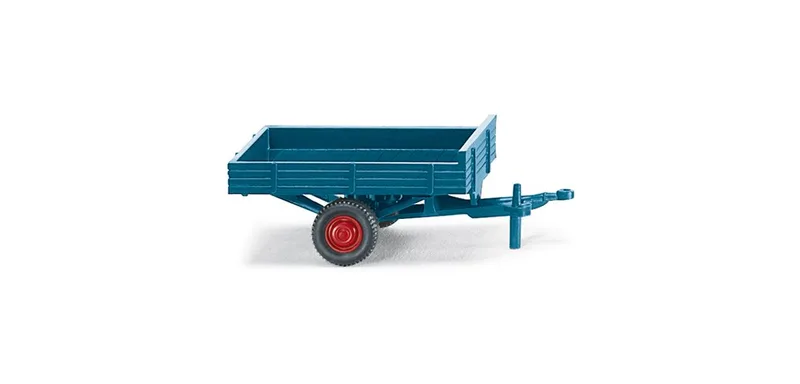 Allgaier Einachsanhänger - azurblau – 087941 · 1:87 by Wiking – product photo