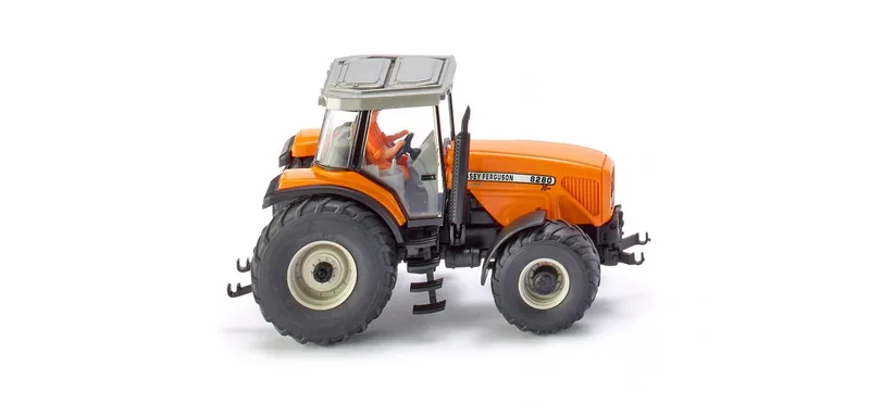 Massey Ferguson MF 8280 met Fahrer - oranje – 038504 · 1:87 van Wiking – productfoto