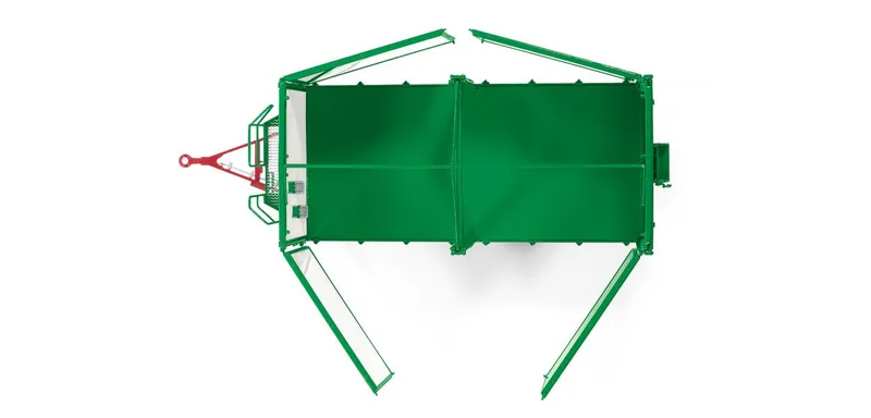 Kröger Zweiachs-Dreiseiten- kiepwagen HKD 302 - weiss – 077866 · 1:32 van Wiking – productfoto 3 van 4