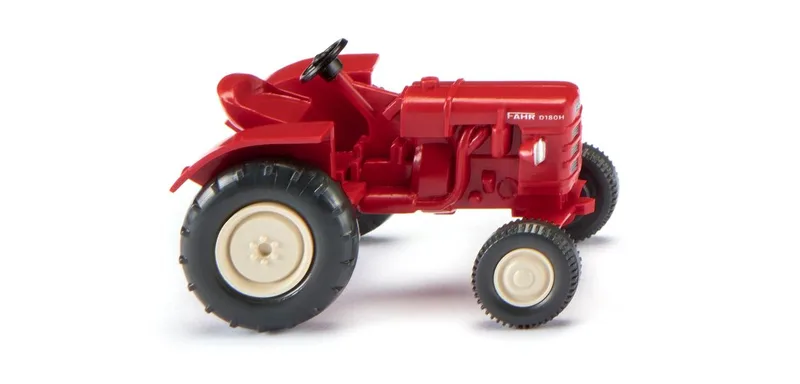 Fahr tractor - rood – 087705 · 1:87 van Wiking – productfoto