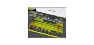 Claas Direct Disc 520 with Schneidwerkwagen – 077825 · 1:32 by Wiking – product photo 3 of 4