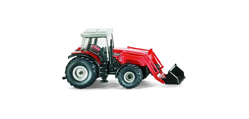 Massey Ferguson MF 8280 met voorlader – 095740 · 1:160 van Wiking – productfoto