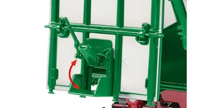 Kröger Zweiachs-Dreiseiten- kiepwagen HKD 302 - weiss – 077866 · 1:32 van Wiking – sfeerfoto 4 van 4