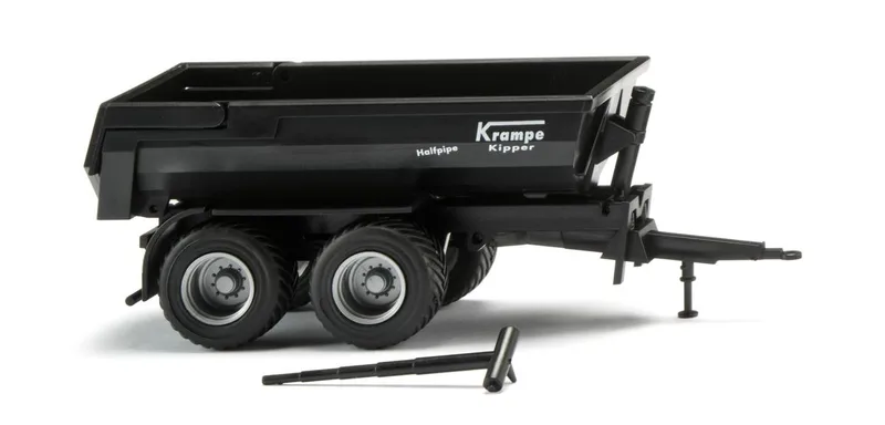 Krampe Halfpipe benne - noir – 038819 · 1:87 de Wiking – photo du produit