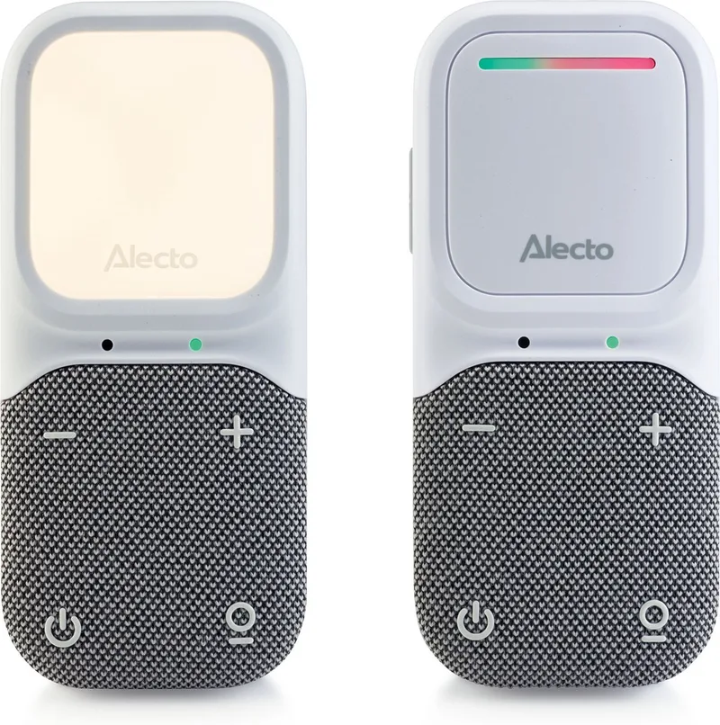 Babyfoon - Audio Babyfoon - Full Eco DECT - Nachtlampje - Lange stand-by tijd - DBX135 - Wit Grijs by Alecto in Grijs/Wit – DBX135 – product photo