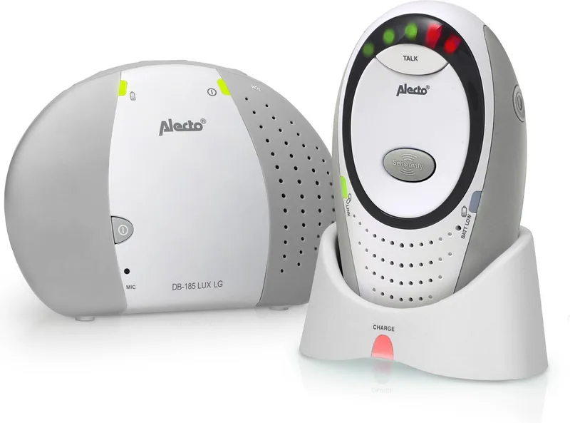DB-85 Grijs - Full Eco DECT Babyfoon van Alecto in DBX-85 Grijs – productfoto