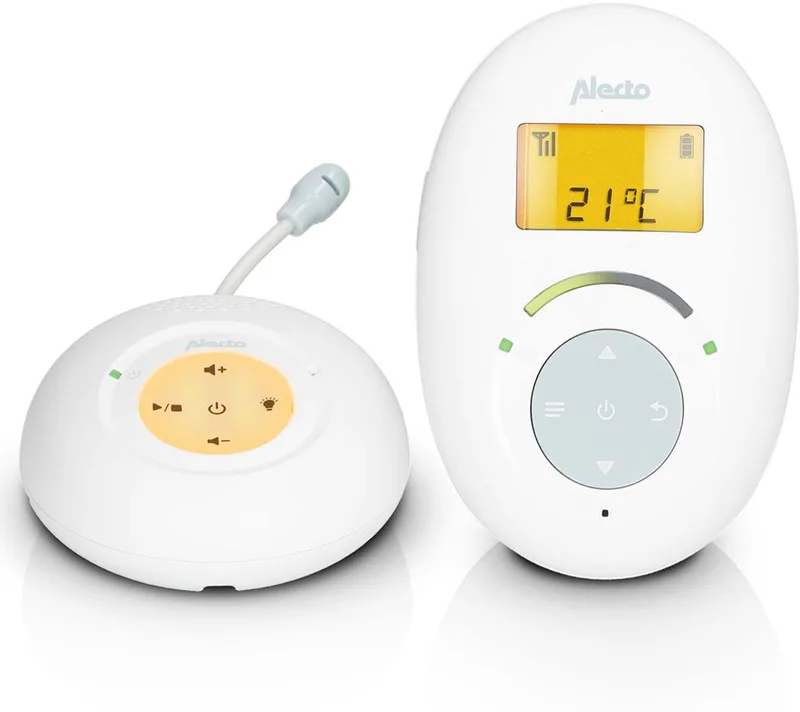 DBX120 - Full Eco DECT Babyfoon - Babyfoon zonder Camera - Wit van Alecto in Wit – DBX120 – productfoto