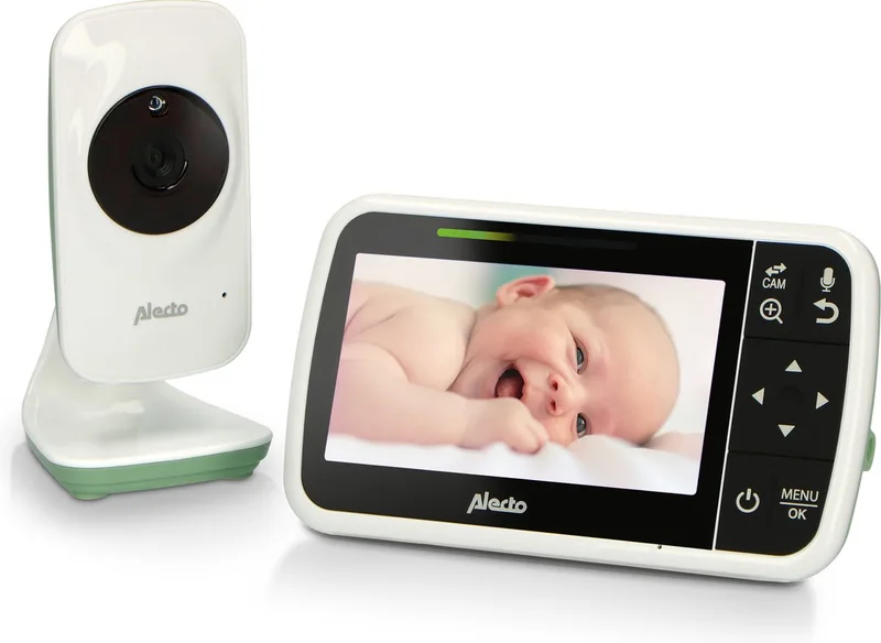 DVM149GN - Babyfoon met camera - Temperatuurweergave - Wit Groen van Alecto in Groen-Wit-Munt – productfoto