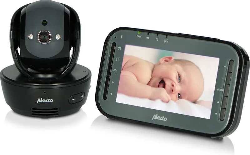 DVM200MBK - Babyfoon met Camera - Op afstand Beweegbaar van Alecto in Zwart – productfoto