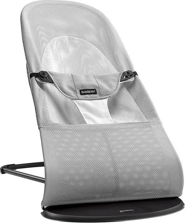 Wipstoel Balance Soft - Mesh - Zilver-Wit - Ergonomisch - Verstelbaar - Inklapbaar