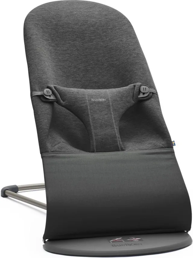 Wipstoel Bliss - 3D Jersey - Houtskoolgrijs - Ergonomisch - Verstelbaar - Inklapbaar