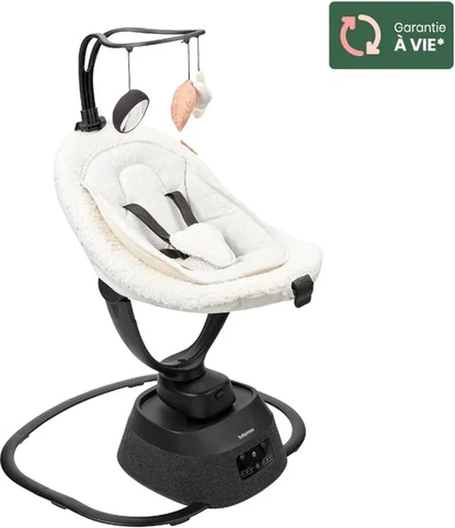 Swoon Evolution Teddy Curl White Babyschommel A055020