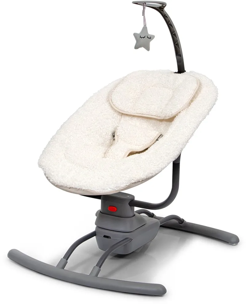 Babyschommel Sereno Teddy van Baninni in Wit – productfoto