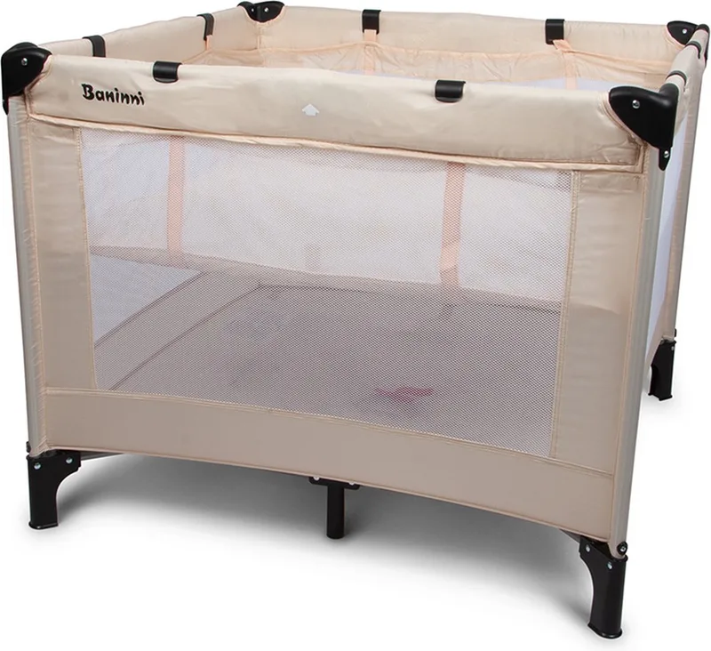 Baninni 2-in-1 Reisbed met Bodemverhoger Neva Zand by Baninni in Beige – product photo