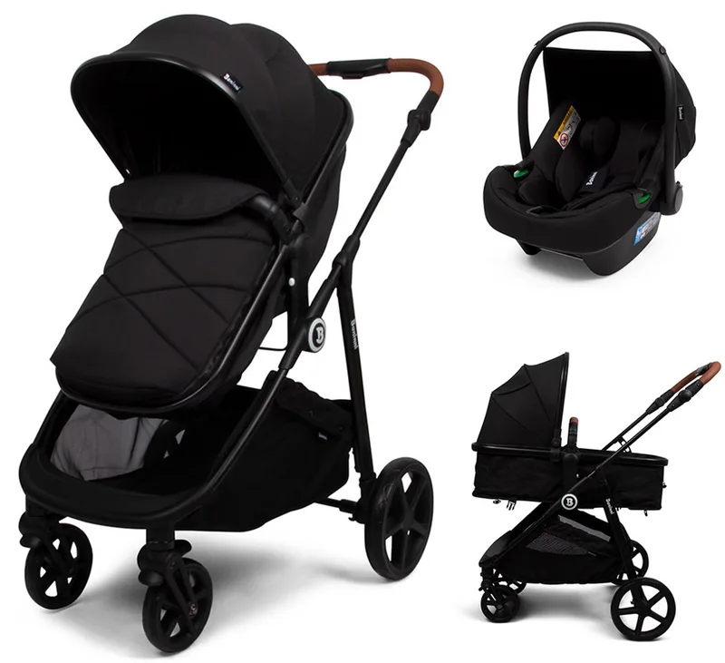 Baninni 3-in-1 Multi Standen Kinderwagen met Autostoel Nelia van Baninni in Zwart – productfoto