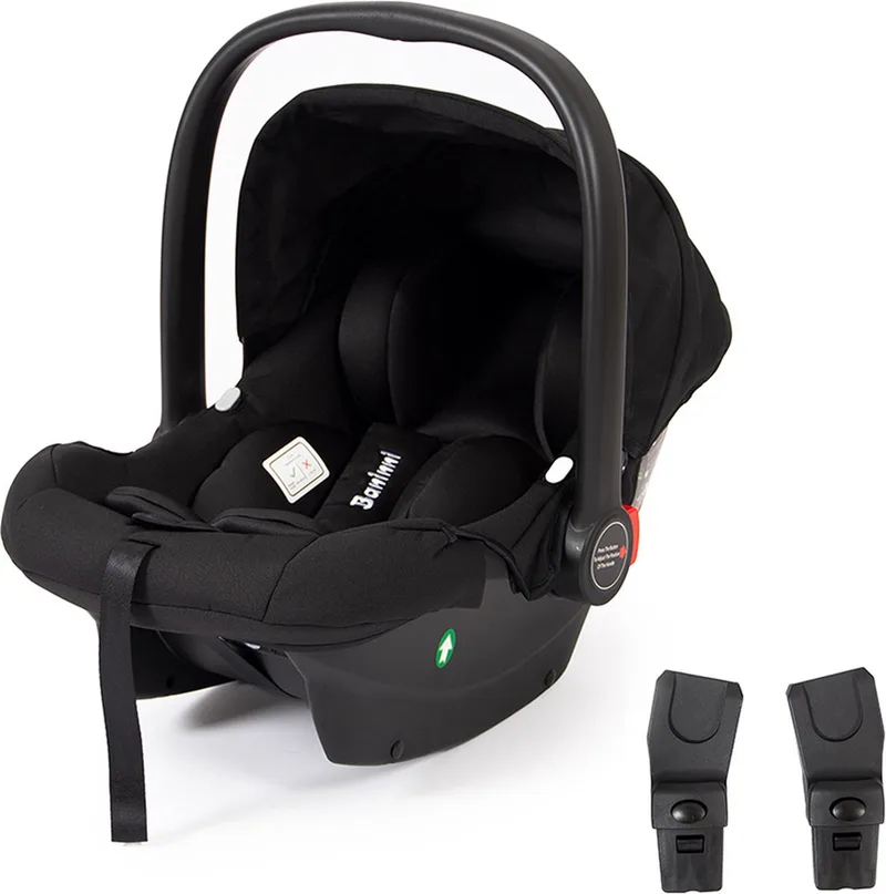 i-Size Autostoel Groep 0+ Luiz + Adapterset van Baninni in Zwart – productfoto