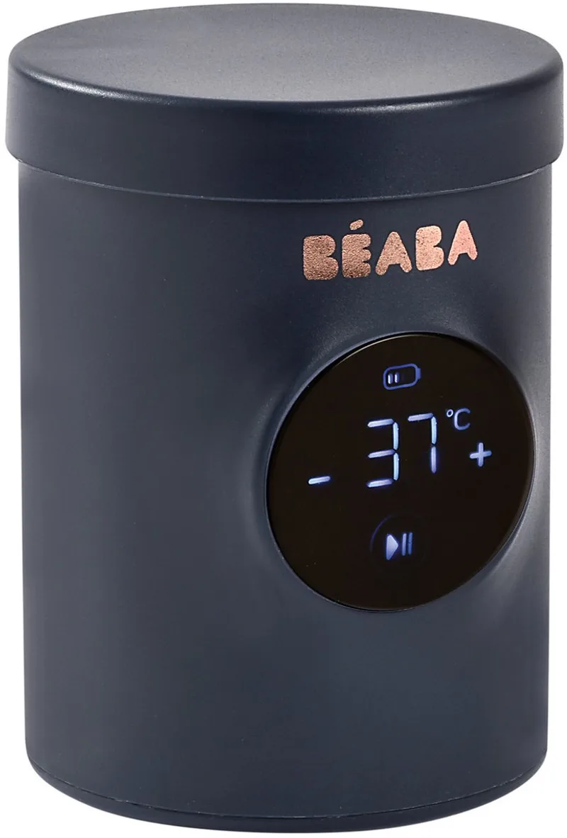 Milk Nomad Draadloze Flessenwarmer – Flessenwarmer voor Onderweg – Compacte, Snelle & Oplaadbare Flesverwarmer – Night Blue by Béaba in Blauw – product photo