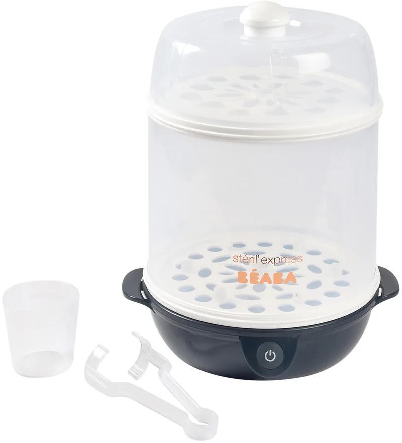 Sterilisator - Snel & Efficiënt - 6 Min Sterilisatie - 2 Ruimtes - Automatische Uitschakeling van Béaba in Blauw – productfoto