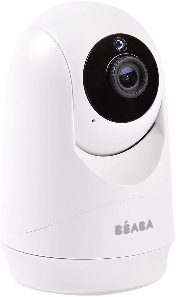 Zen Plus 2 Videobabyfoon - 5 Inch Kleurenscherm - 360° Draaibare Camera met Digitale Zoom - Infrarood Nachtzicht - Temperatuursensor en VOX-Stemactivatie - 8 Slaapliedjes - Bereik tot 300 m van Béaba in Wit – productfoto