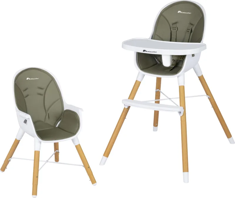 Avista 2-in-1-kinderstoel, kinderstoel vanaf 6 maanden, om te vormen kinderstoel, vanaf 6 maanden tot circa 6 jaar, tot 30 kg van Bébé Confort in Mineral Green – productfoto