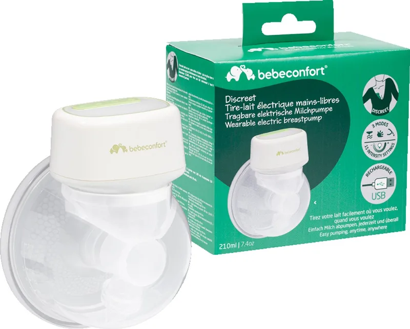 Discrete draagbare borstkolf van Bébé Confort in Green – productfoto