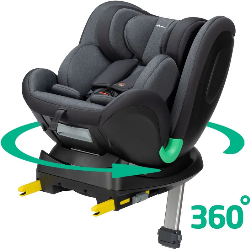 EvolveFix Plus i-Size - Autostoeltje - Vanaf de geboorte tot 12 jaar van Bébé Confort in Tinted Black – productfoto