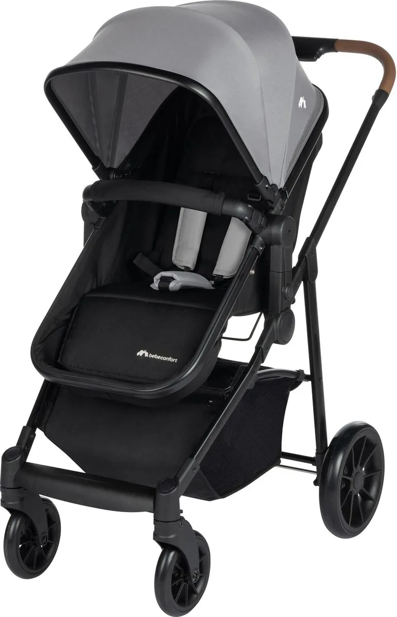 Haze Trio - 3-in-1 reissysteem kinderwagen - 0-4 jaar (0-22 kg) - 2-in-1 zitgedeelte van Bébé Confort in Tinted Gray – productfoto