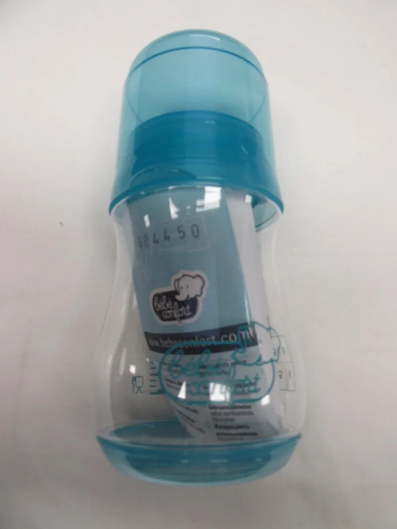 zuigfles, zelfsterliserende papfles, 240ml brede hals by Bébé Confort in Blauw – product photo