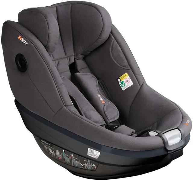 Beyond² 360 - Autostoel - Autostoel baby - Autostoeltje - Autozitje - 61cm-125 cm - autostoel 6 md- 6 jaar -Dark Grey Mélange