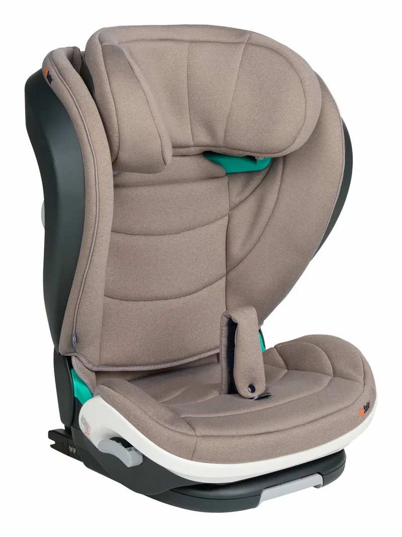 iZi Flex Fix 2 i-Size - Stoelverhoger - Stoelverhoger auto - Kinderzitje auto - Zitverhoger - 100-150cm - Dark Sand SoftBreeze by BeSafe in Dark Sand Soft Breeze – product photo