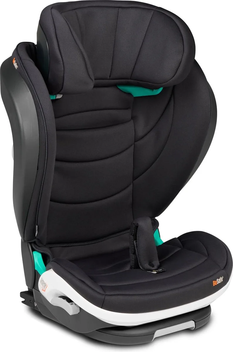 iZi Flex Fix 2 i-Size - Stoelverhoger - Stoelverhoger auto - Kinderzitje auto - Zitverhoger - 100-150cm van BeSafe in Black Soft Breeze – productfoto
