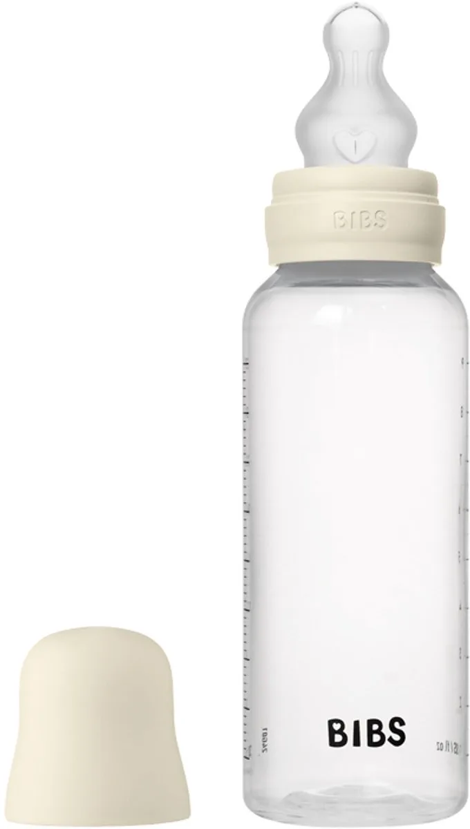 Fles - Medium Flow - 270 ml -Silicone - Ivory by BIBS in Wit off white – product photo