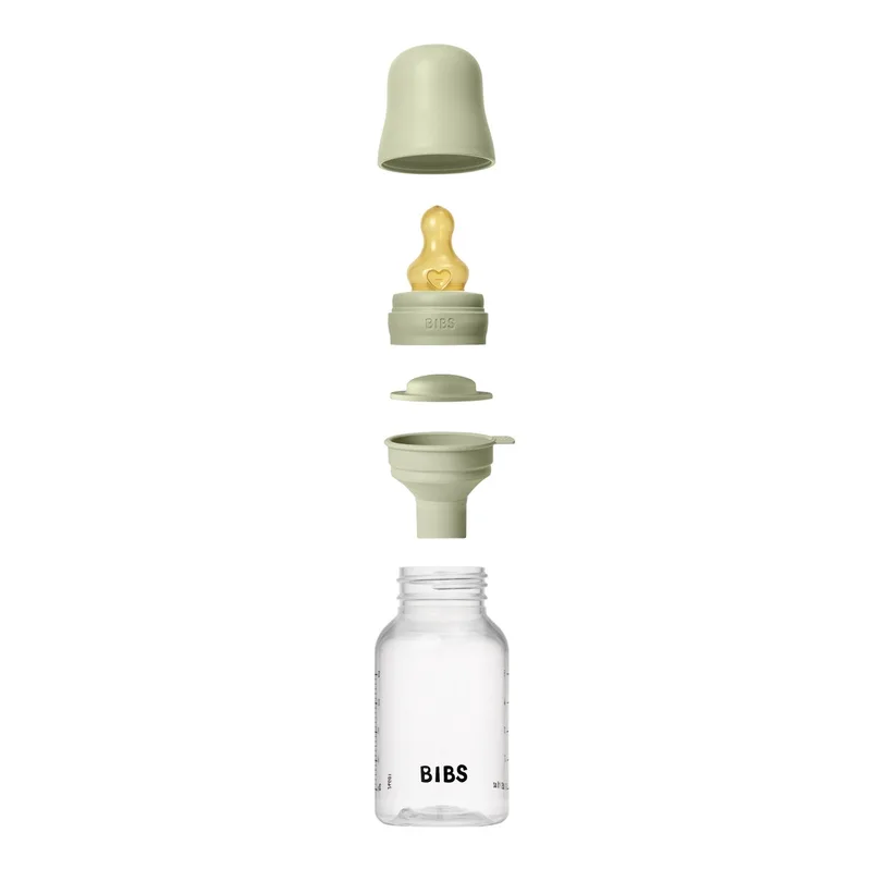 Fles - Slow Flow - 150 ml - Latex - Sage by BIBS in Groen – product photo