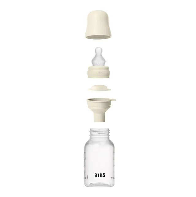 Fles - Slow Flow - 150 ml - Silicone - Ivory