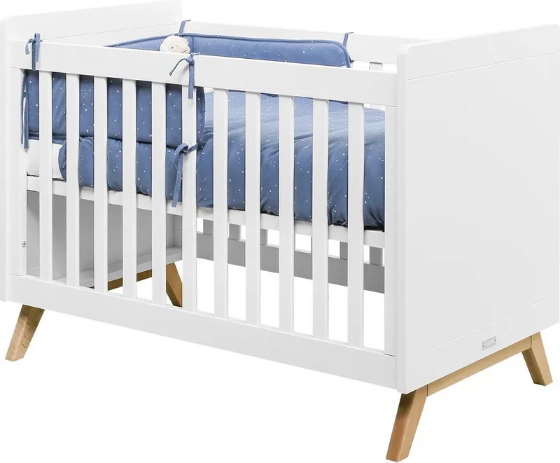 Fenna Ledikant - 60x120 cm. - Wit/Naturel by Bopita in Wit – product photo