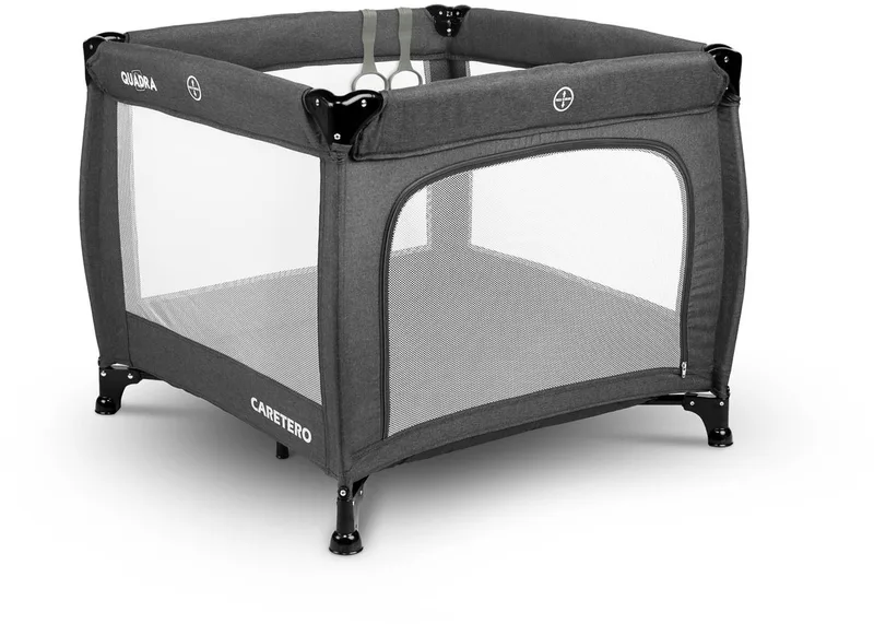 Campingbedje Quadra by Caretero in Grafiet – product photo