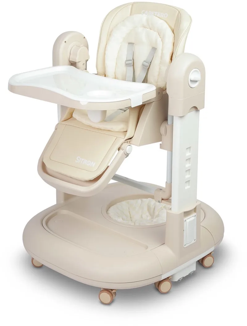 Sitron 3-in-1 kinderstoel - Voedingsstoel van Caretero in Beige – productfoto