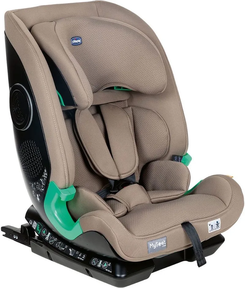 Autostoel Myseat I-Size van Chicco in Taupe – productfoto