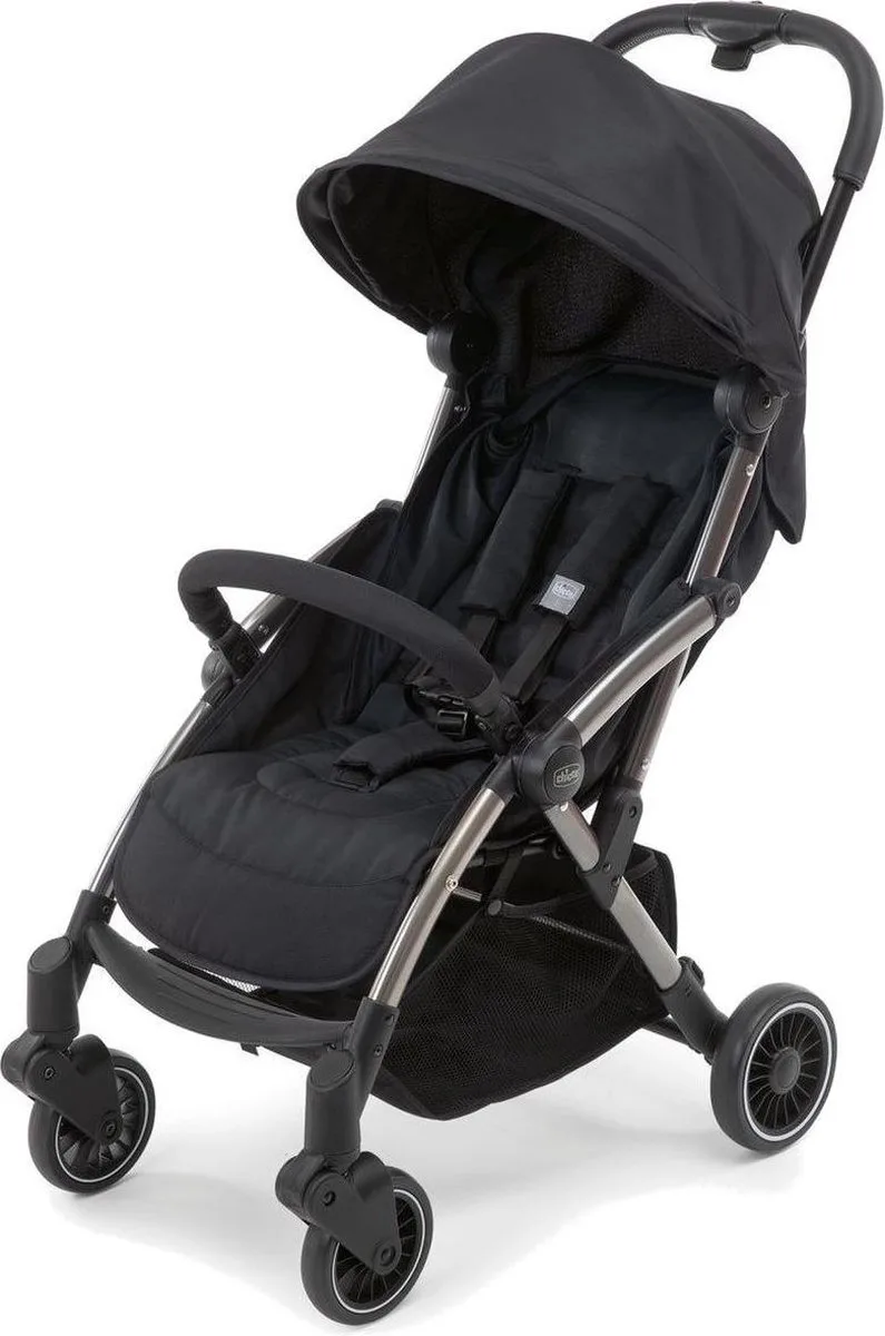 Buggy Cheerio Black - Plooibuggy - Kinderwagen - Lichtgewicht - Verstelbare rugleuning de Chicco en Zwart – photo produit