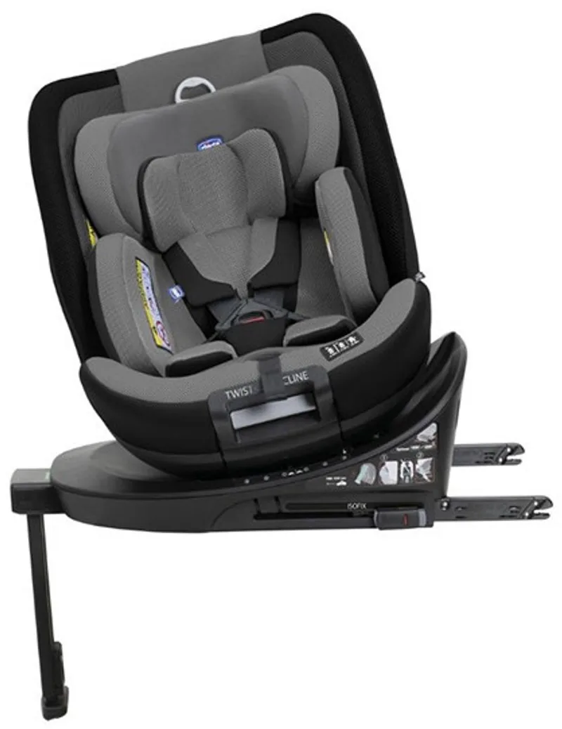 EverOne i-Size Autostoel - Grijs/Zwart (40-150 cm) van Chicco in Zwart-Grijs – productfoto