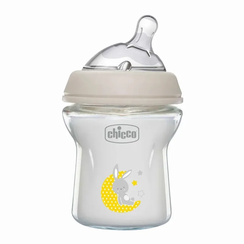 Naturalfeeling Glazen Babyfles Langzame Doorstroming 150ml Kinderen by Chicco in Transparant – product photo