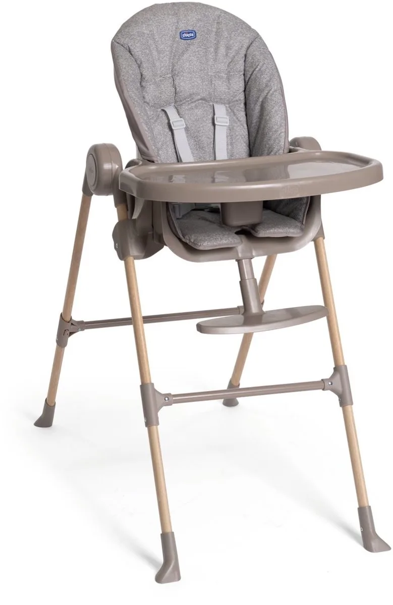 Polly Essentail Kinderstoel - Ash van Chicco in Taupe – productfoto